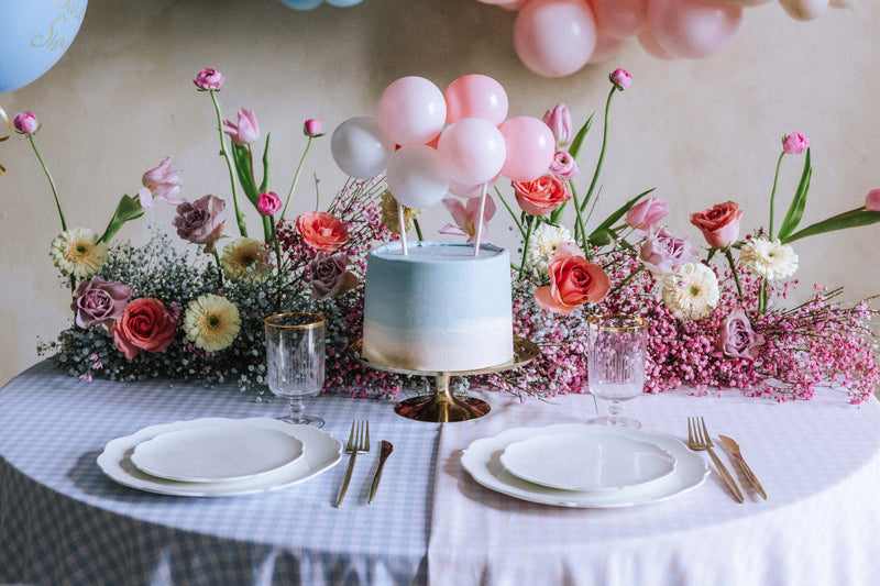Cake Topper, Ballonger Rosa