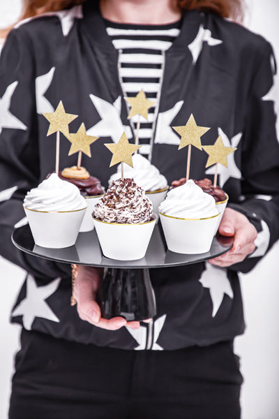 Cake Toppers, Stjärna, 6-pack