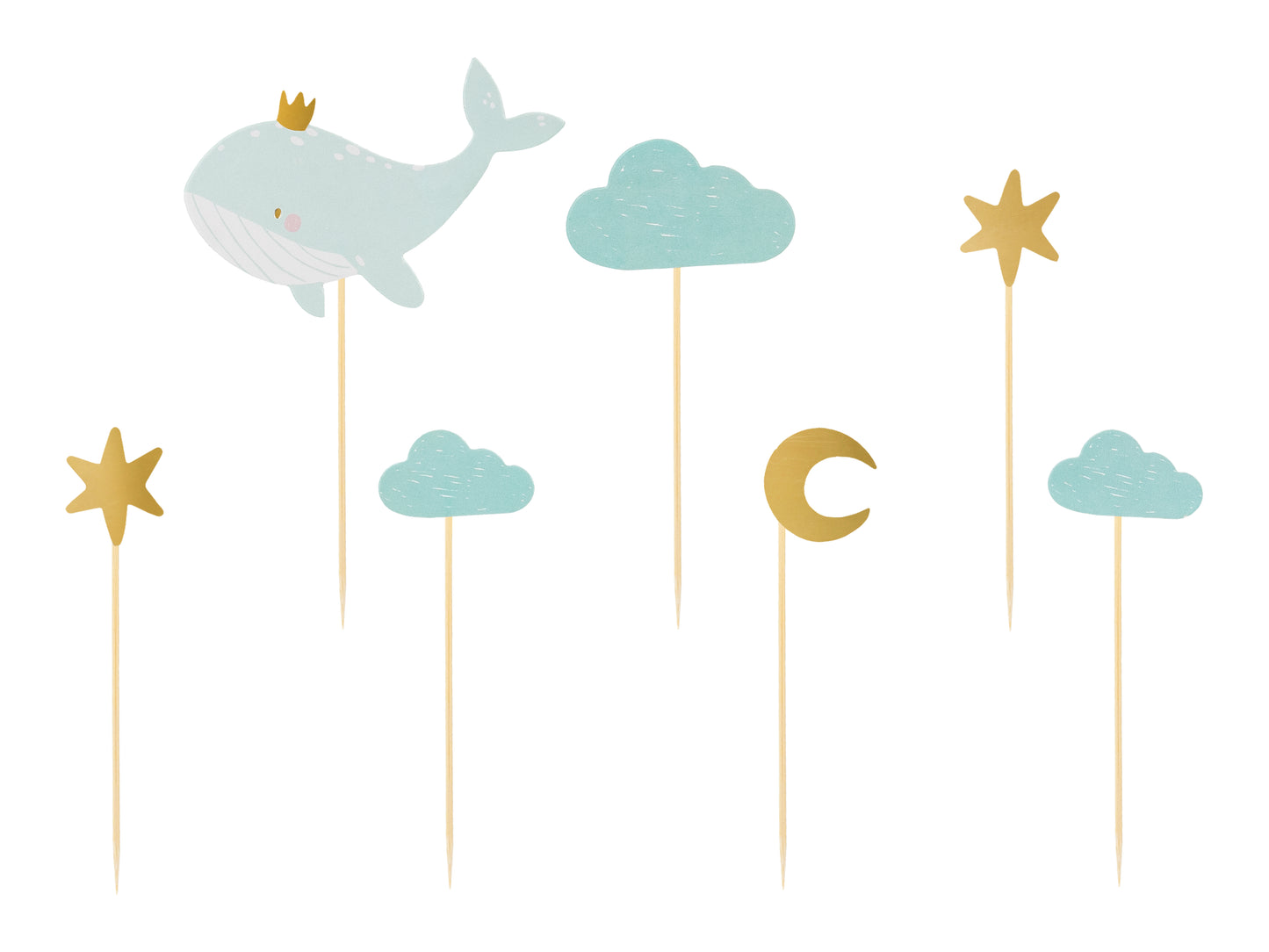 Cake Toppers, Val, 7-pack