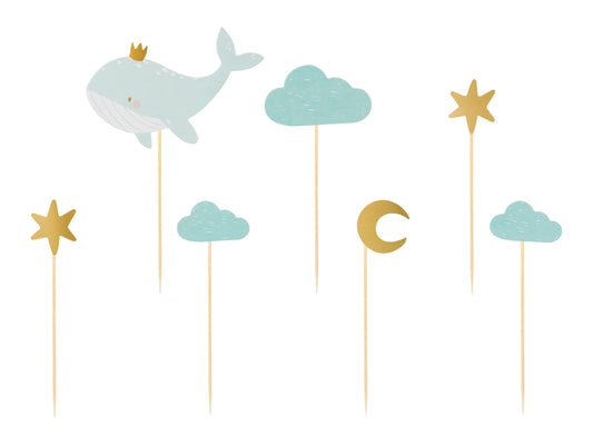 Cake Toppers, Val, 7-pack
