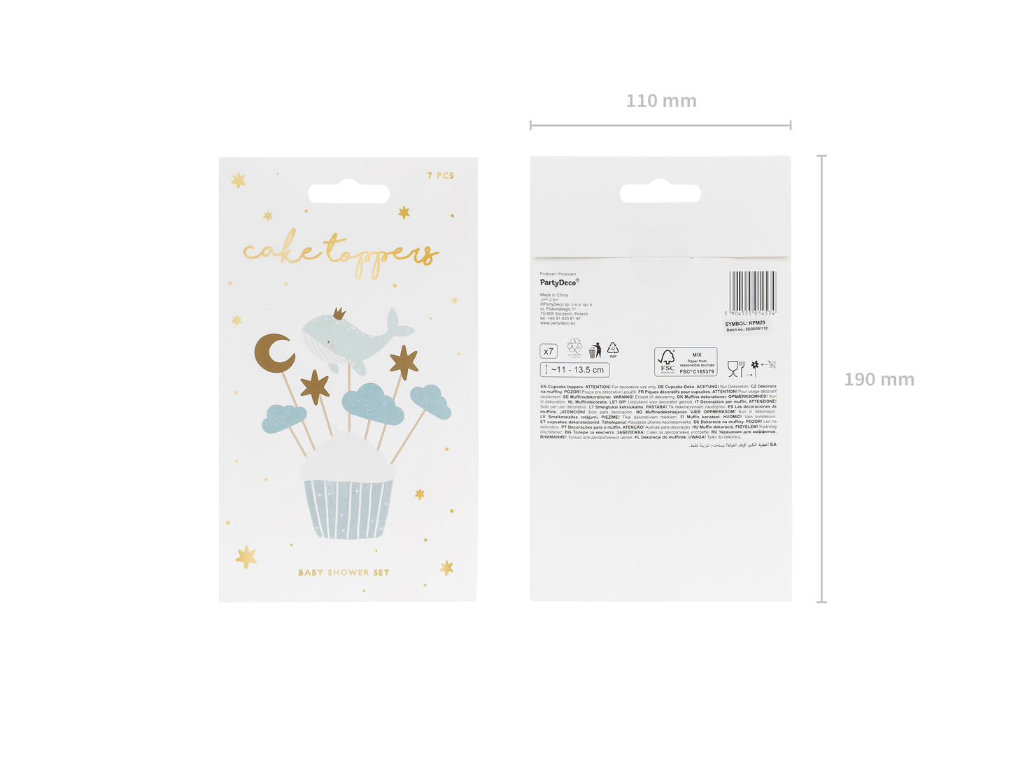 Cake Toppers, Val, 7-pack