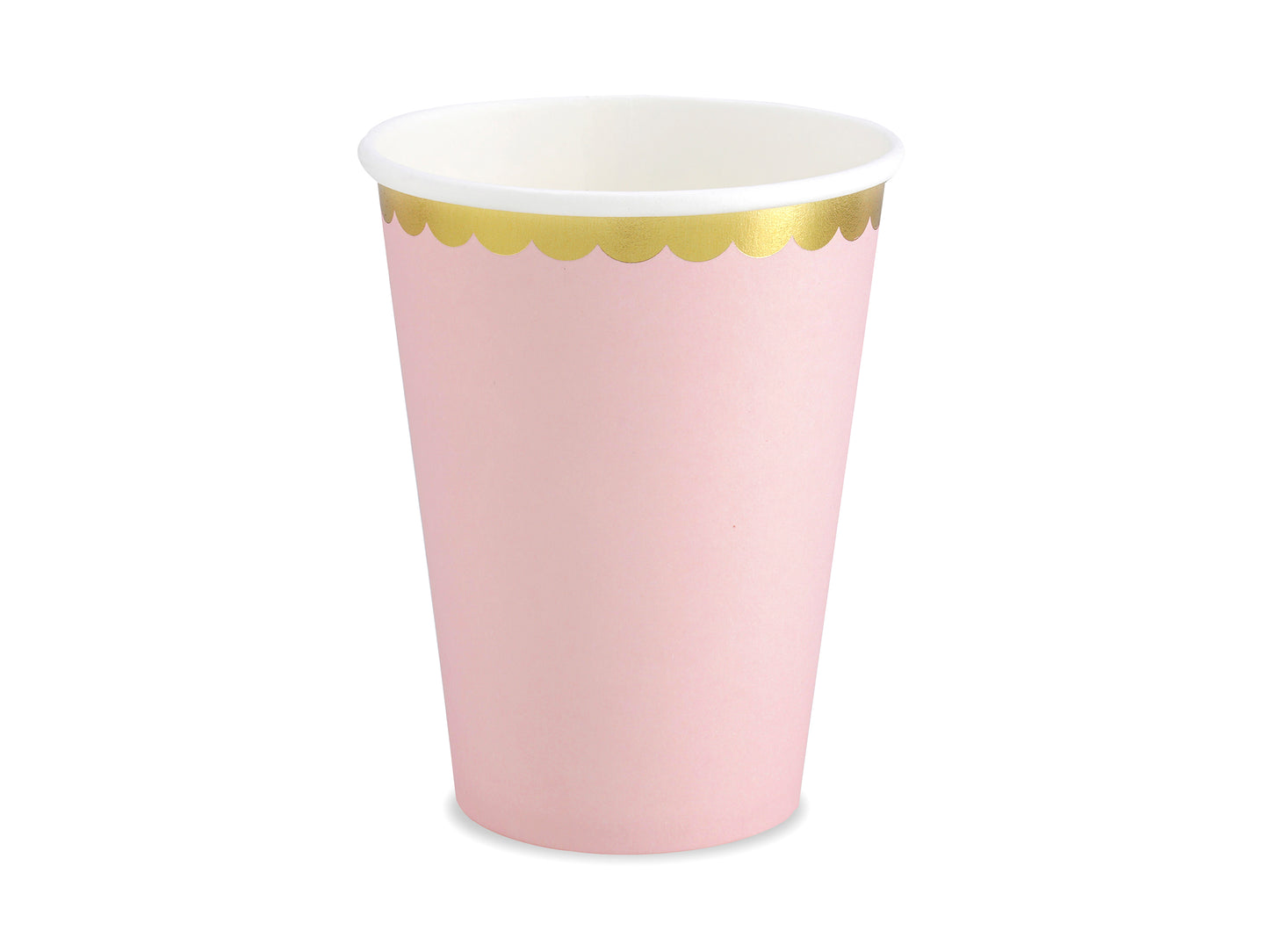 Pappersmugg, Rosa, 6-pack