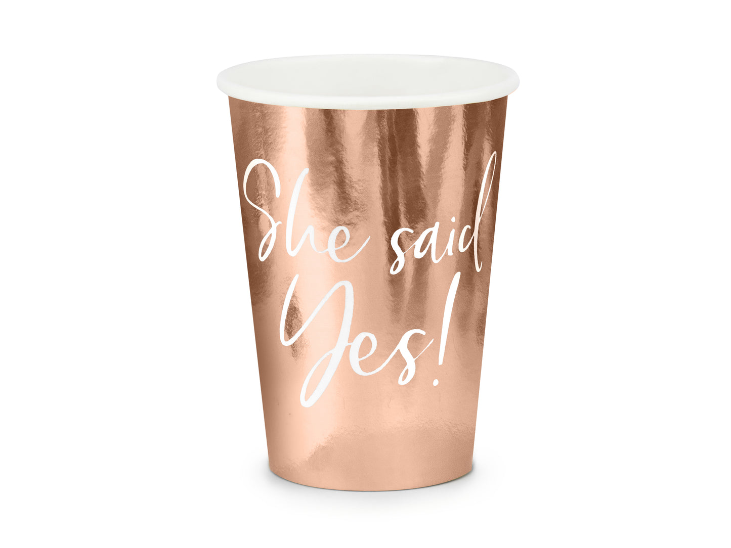 Pappersmugg, She said yes, 6-pack