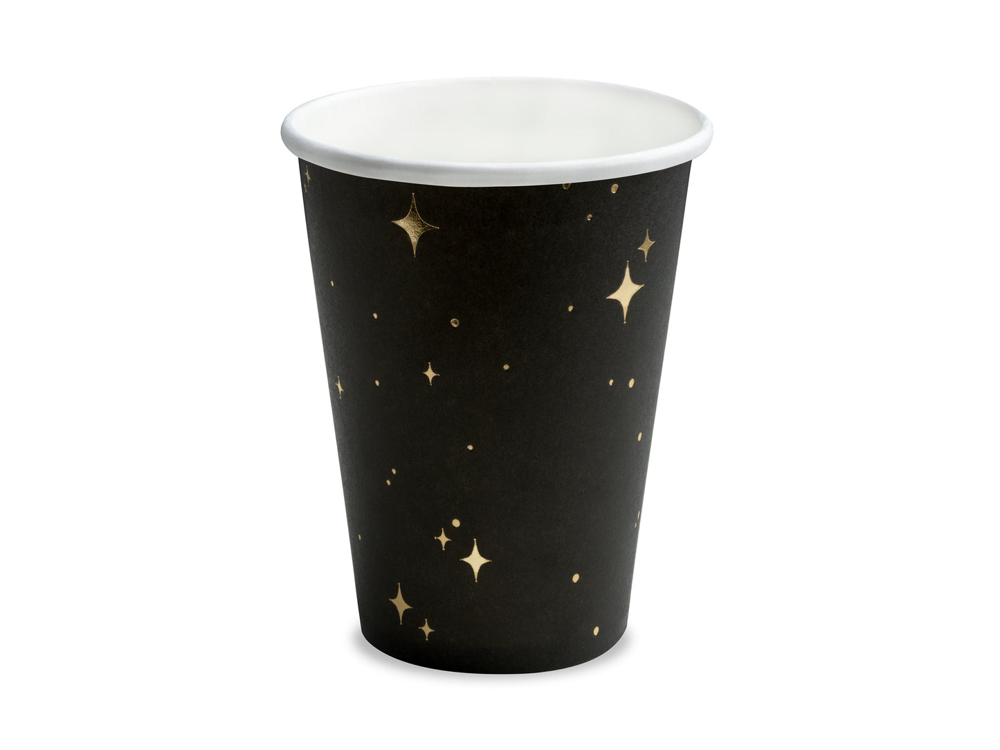 Pappersmugg, Svart Stjärna, 6-pack