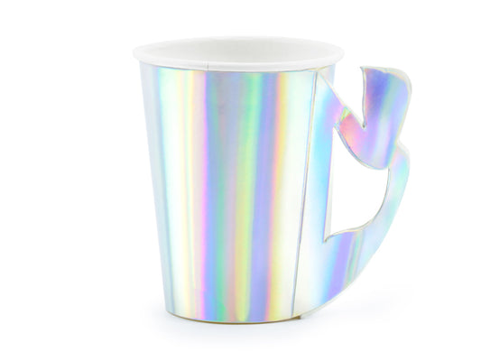 Pappersmugg, Iridescent, 6-pack