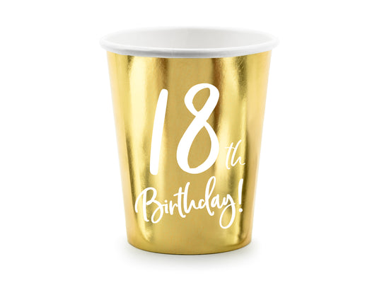 Pappersmugg, 18 år, 6-pack