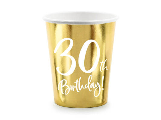 Pappersmugg, 30 år, 6-pack