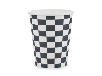 Pappersmugg, Rutigt, 6-pack