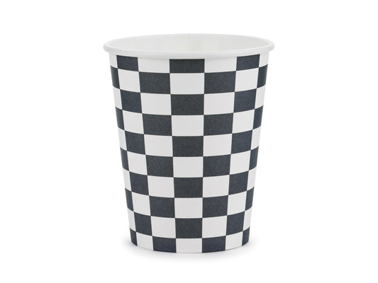 Pappersmugg, Rutigt, 6-pack
