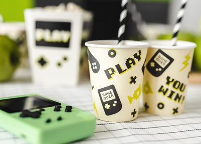 Pappersmugg, Gamer, 6-pack