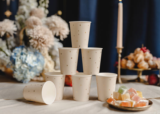 Pappersmugg, Stjärna, 6-pack