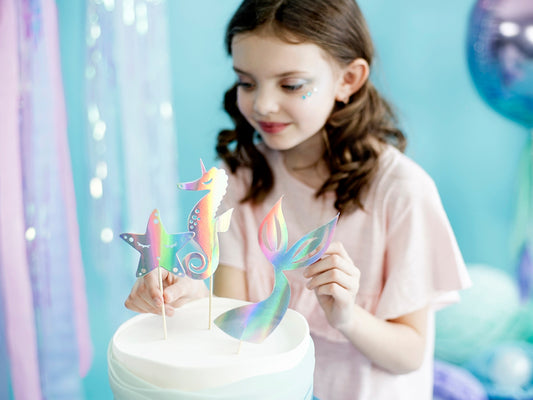 Cake Toppers, Mermaid, 3-pack