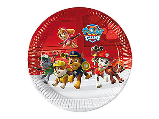 Papperstallrik, Paw Patrol, 8-pack
