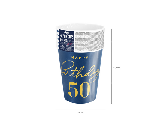 Pappersmugg, 50, 6-pack