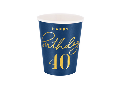 Pappersmugg, 40, 6-pack