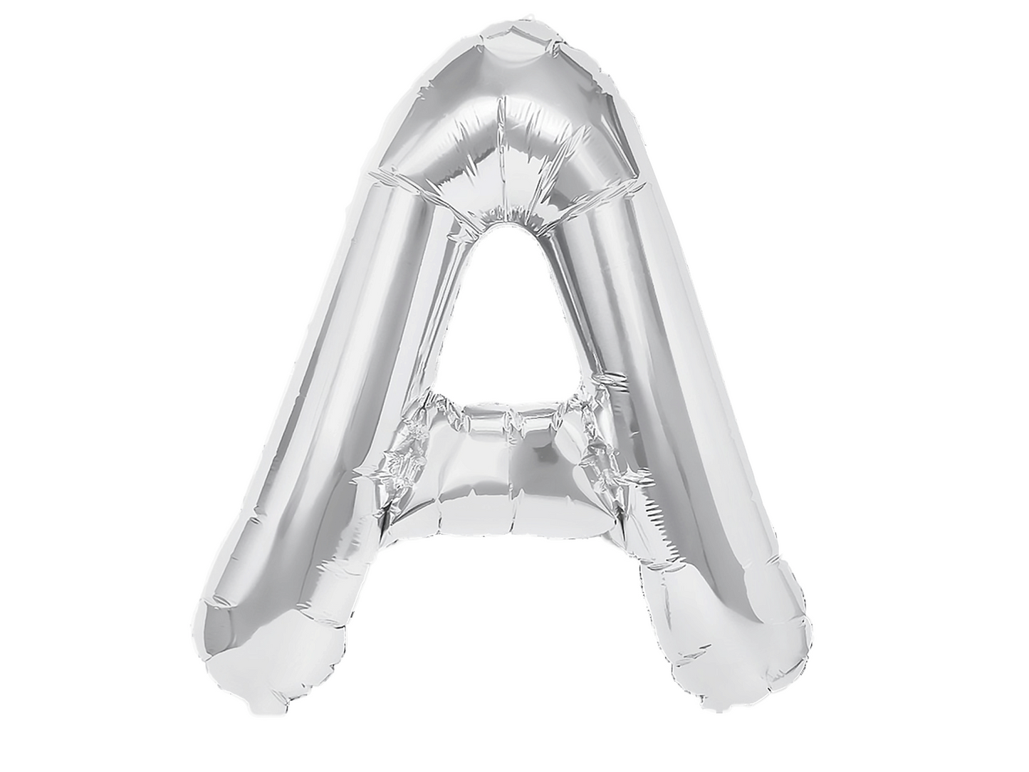 Bokstavsballong, Silver, 40cm