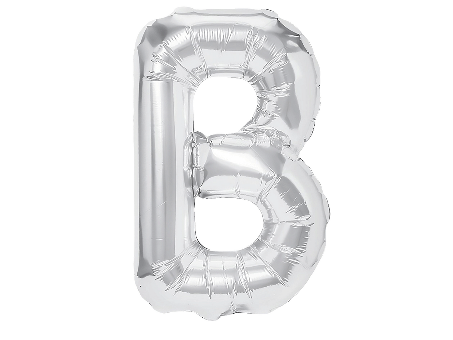 Bokstavsballong, Silver, 40cm