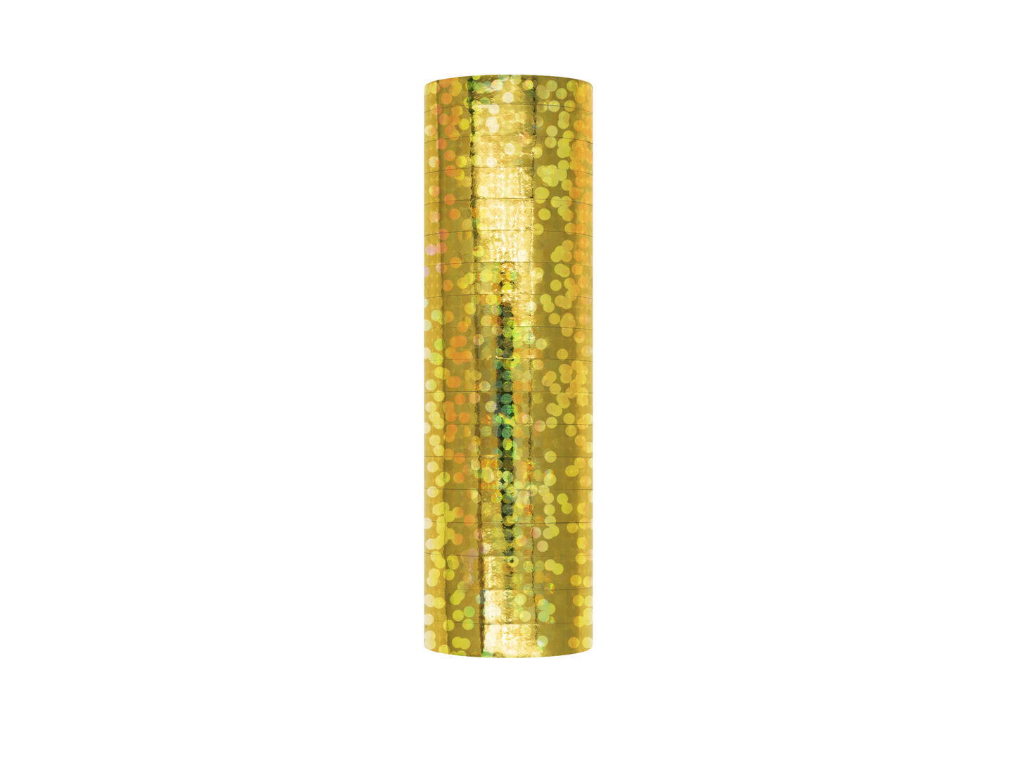 Serpentin, Guld Glittrig, 3,8m