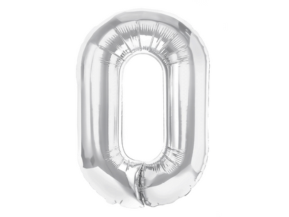 Bokstavsballong, Silver, 40cm