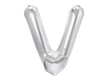 Bokstavsballong, Silver, 40cm