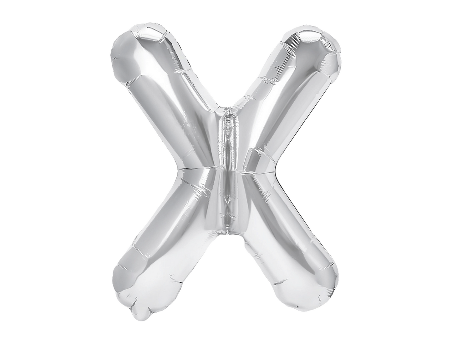 Bokstavsballong, Silver, 40cm