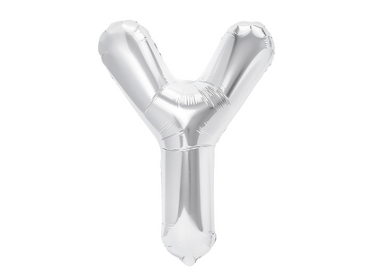 Bokstavsballong, Silver, 40cm