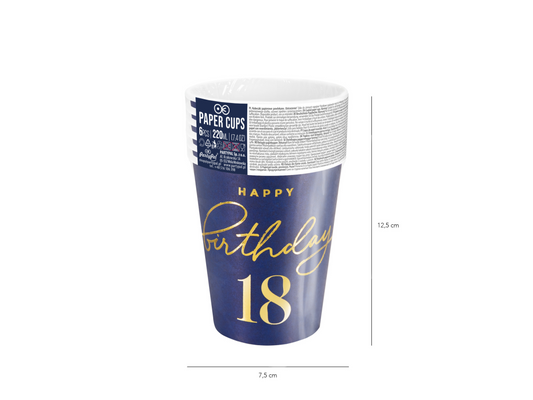 Pappersmugg, 18, 6-pack