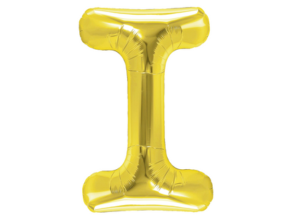 Bokstavsballong, Guld, 40cm