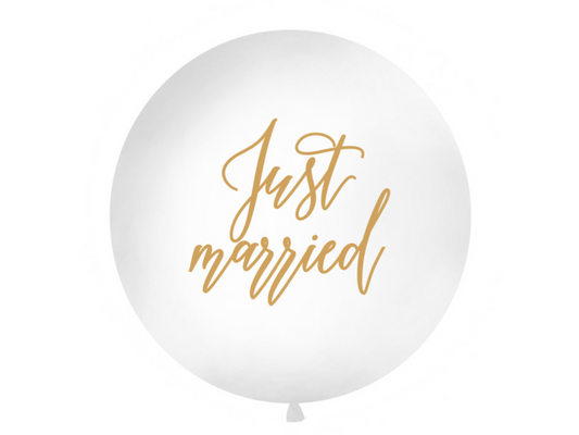 Jätteballong, Just Married, 1m
