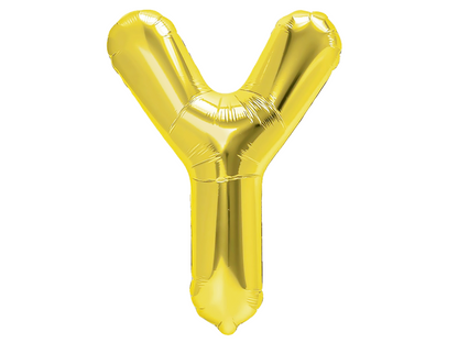 Bokstavsballong, Guld, 40cm