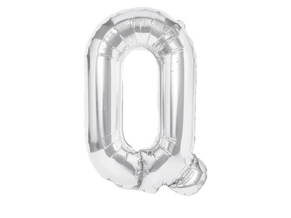 Bokstavsballong, Silver, 40cm