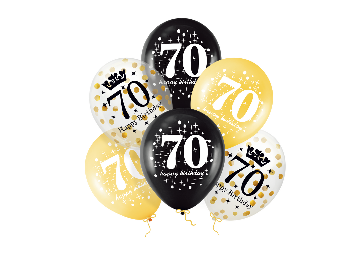 Ballonger, Konfetti 70, 12-pack