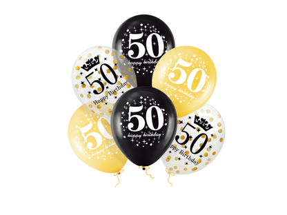 Ballonger, Konfetti 50, 12-pack