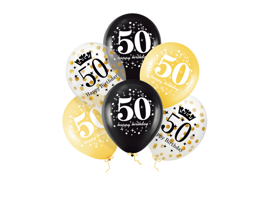 Ballonger, Konfetti 50, 12-pack