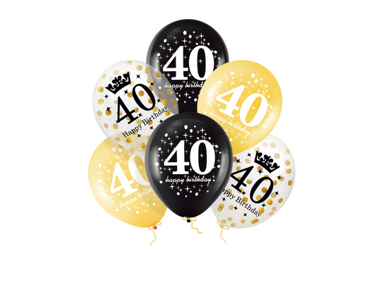 Ballonger, Konfetti 40, 12-pack