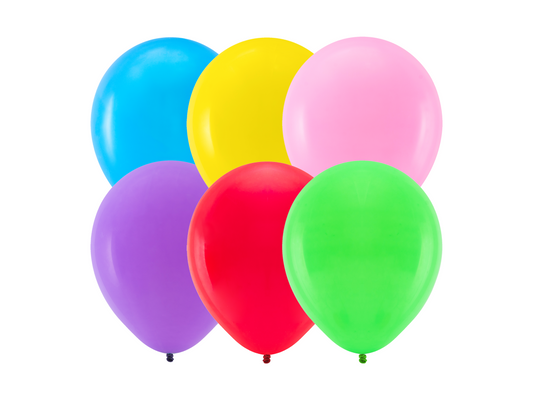 Ballonger, Färgade, 10-pack