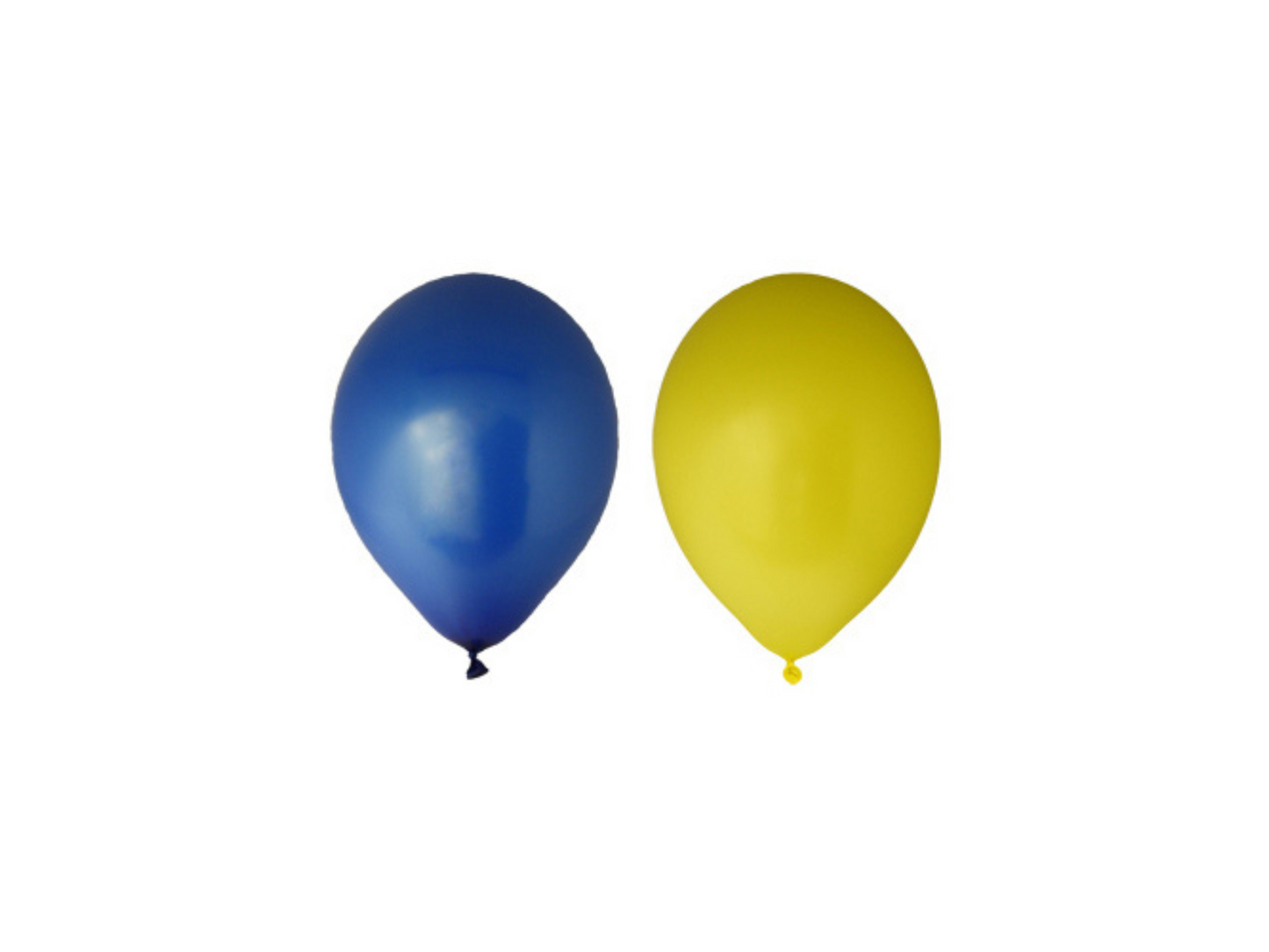 Ballonger, Blå/Gul, 10-pack