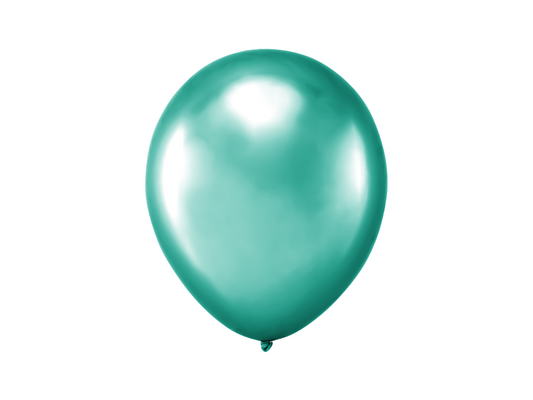 Ballonger, Chrome Havsblå, 10-pack