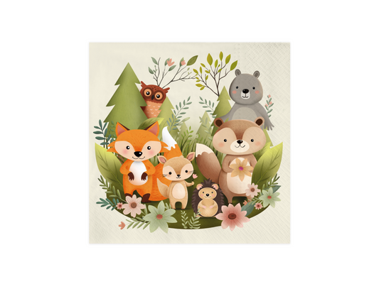 Servetter, Forest Friends, 10-pack