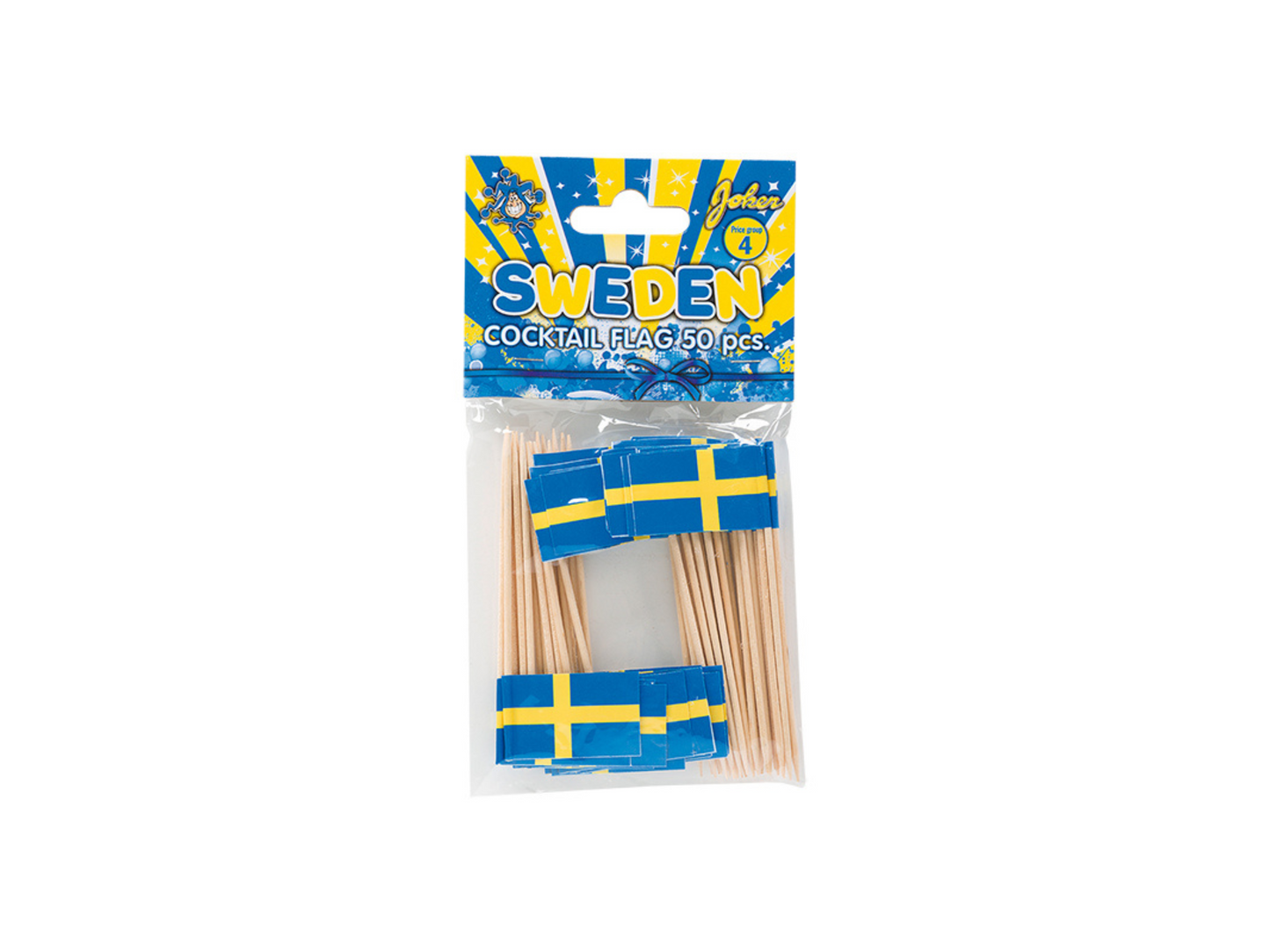 Cocktailflaggor, Sverige, 50-pack
