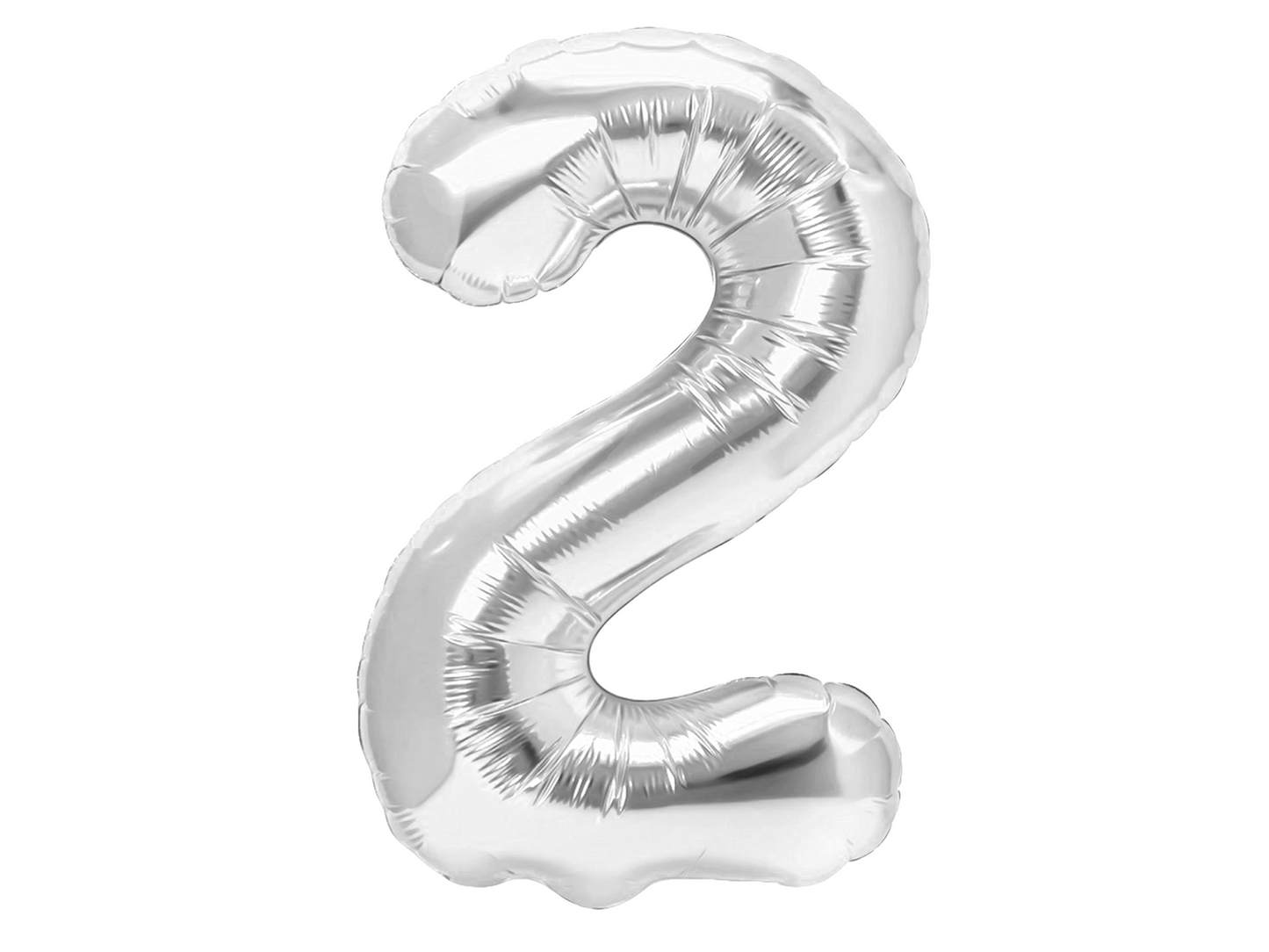 Sifferballong, 2, Silver, 70cm