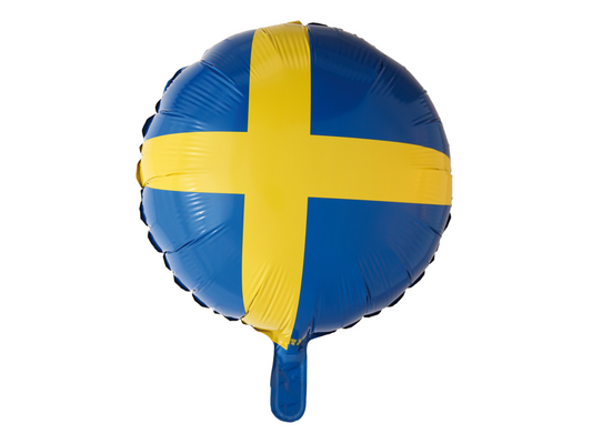 Folieballong, Rund Sverige, 46cm