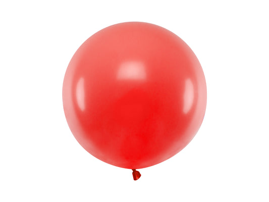 Ballong, Pastell Röd, 60cm