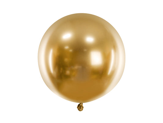 Ballong, Guld Chrome, 60cm