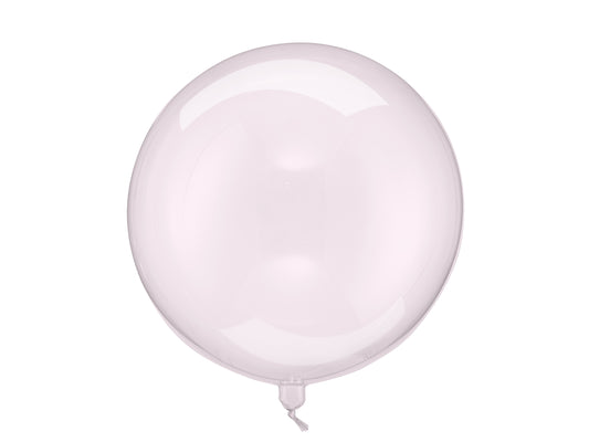 Ballong, Transparent Rosa, 40cm