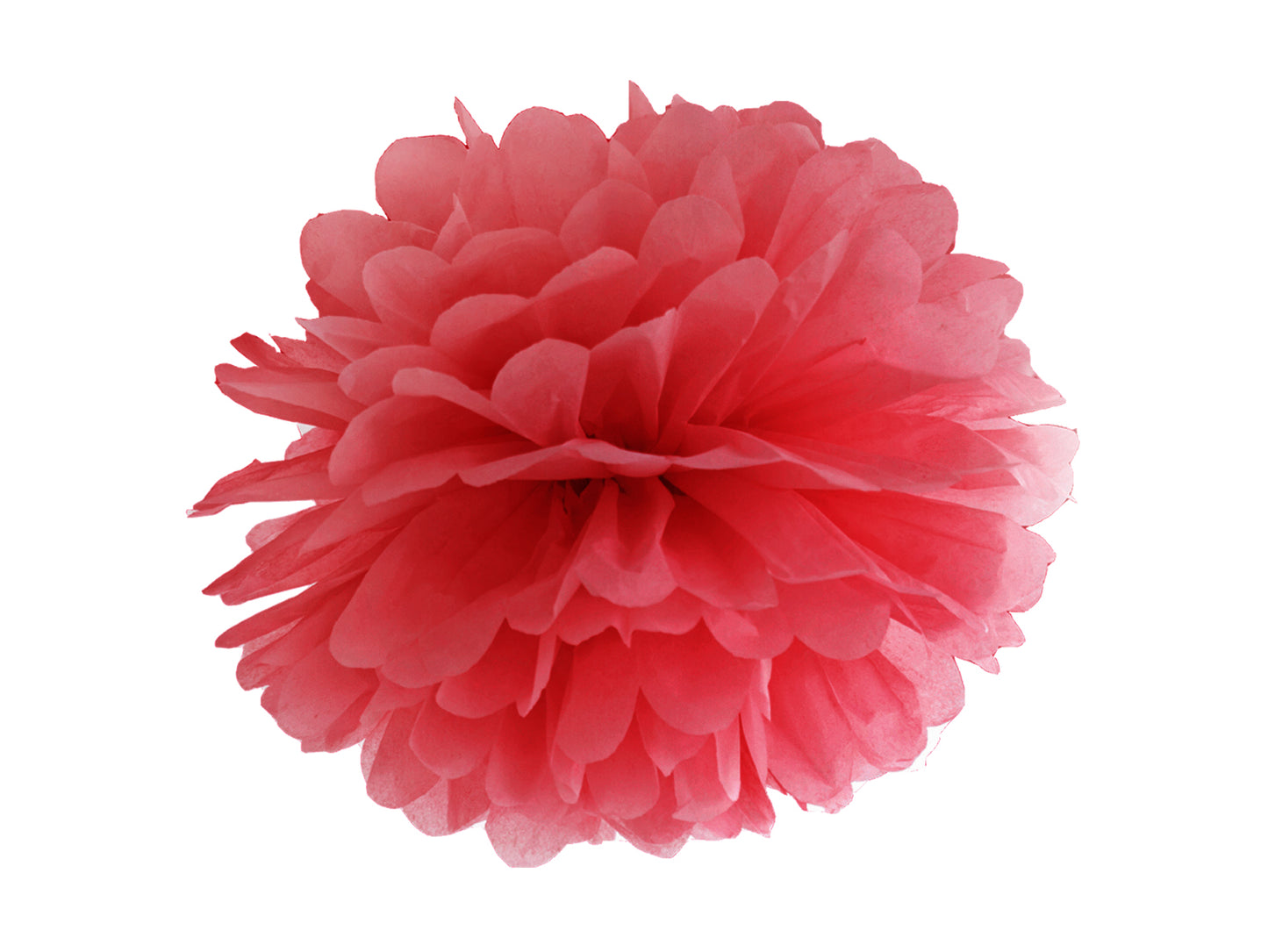 Pompom, Röd, 25cm