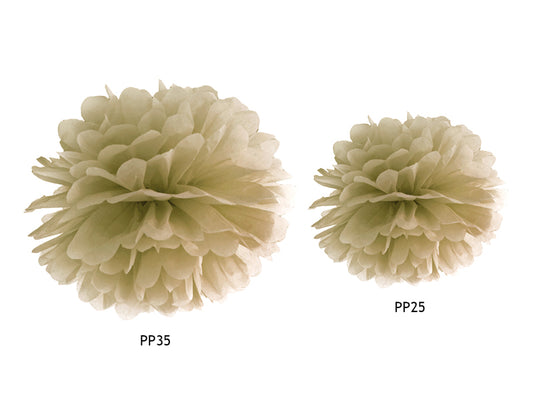 Pompom, Guld, 25cm
