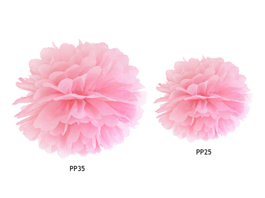 Pompom, Ljusrosa, 25cm