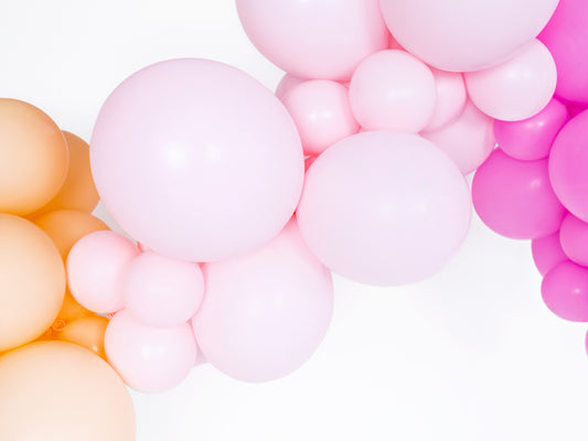 Ballonger, Pastell Ljusrosa, 10-pack