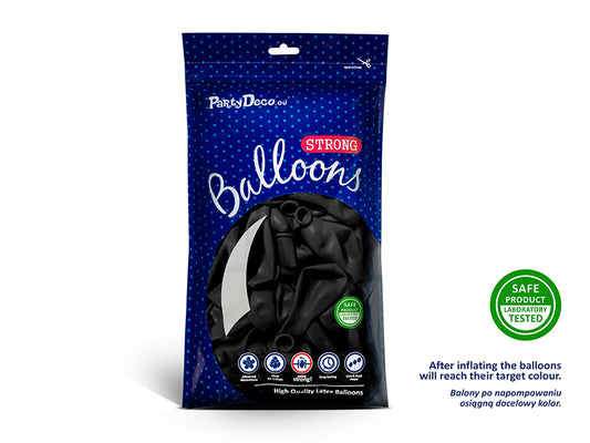 Ballonger, Svart, 100-pack